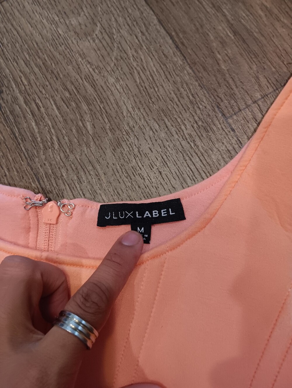 JLUXLABEL Peach Corset Tank Top - Picture 3 of 3
